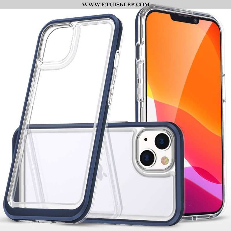 Etui do iPhone 14 Krawędzie W Kolorze Kryształu